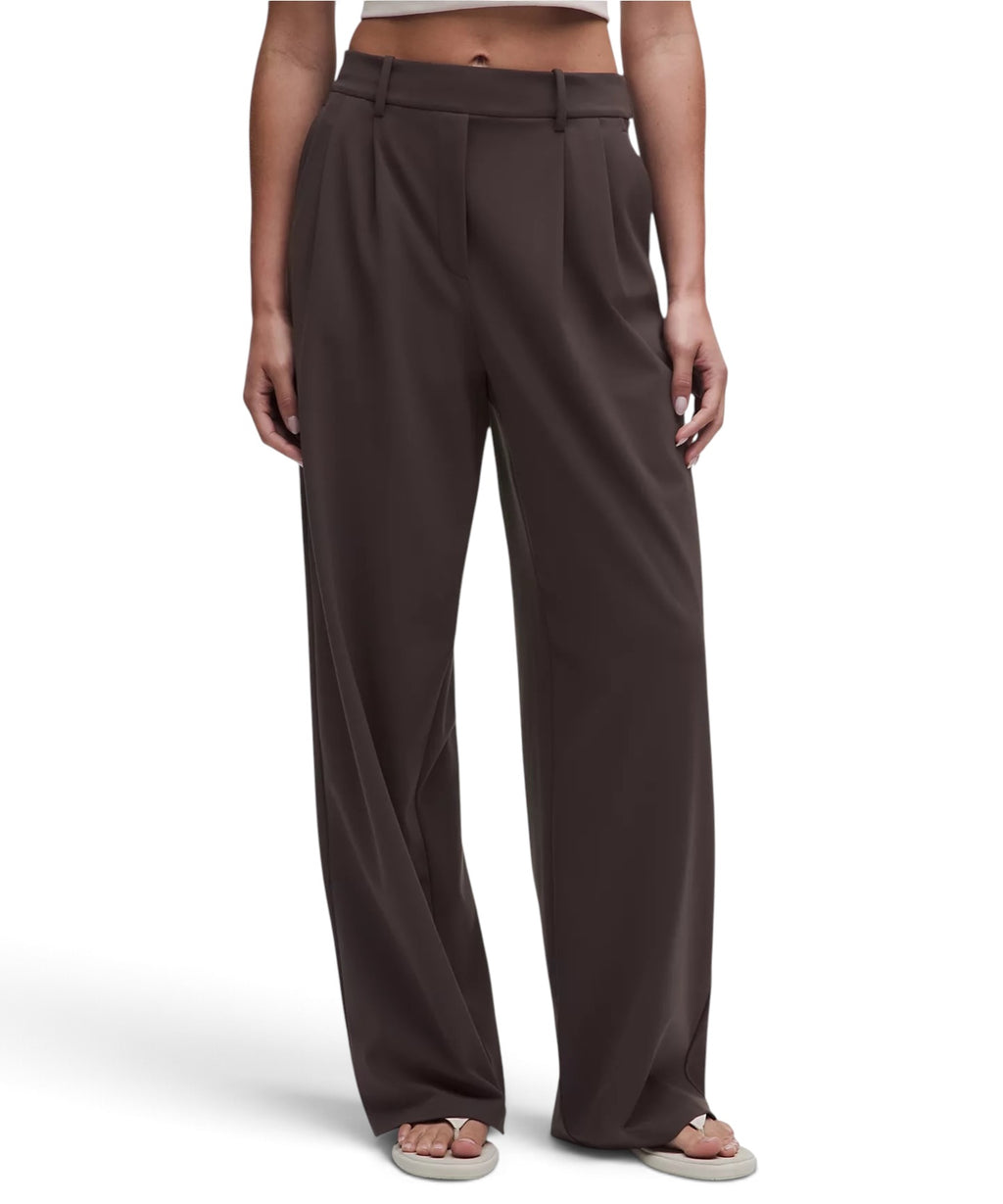 Lululemon Women’s Large Brown Daydrift High-Rise Wide-Leg Trouser