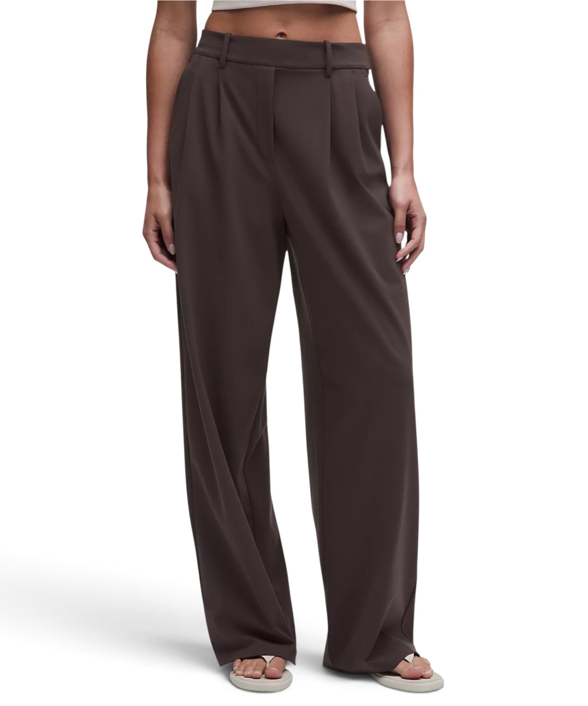 Lululemon Women’s Large Brown Daydrift High-Rise Wide-Leg Trouser