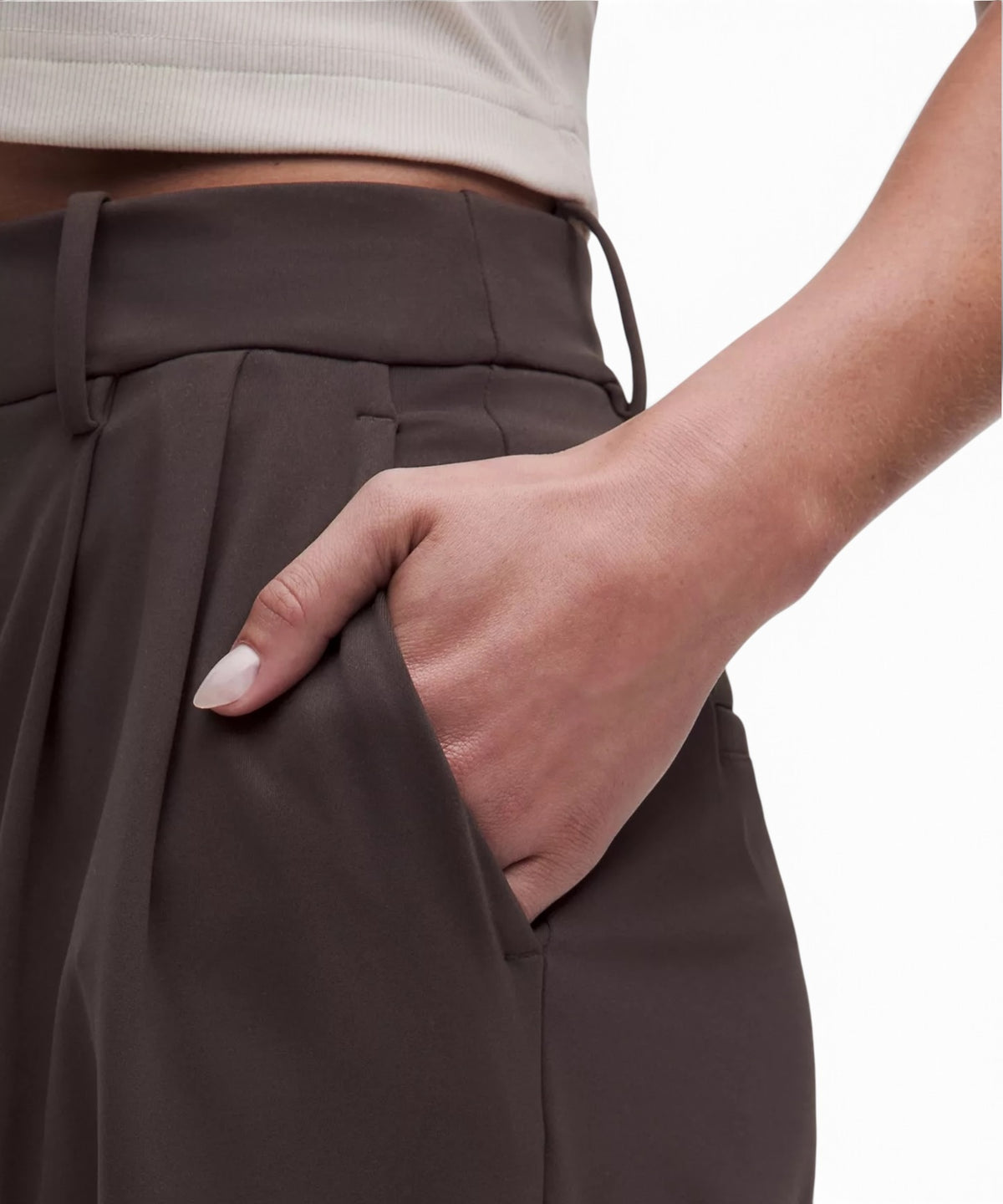Lululemon Women’s Large Brown Daydrift High-Rise Wide-Leg Trouser