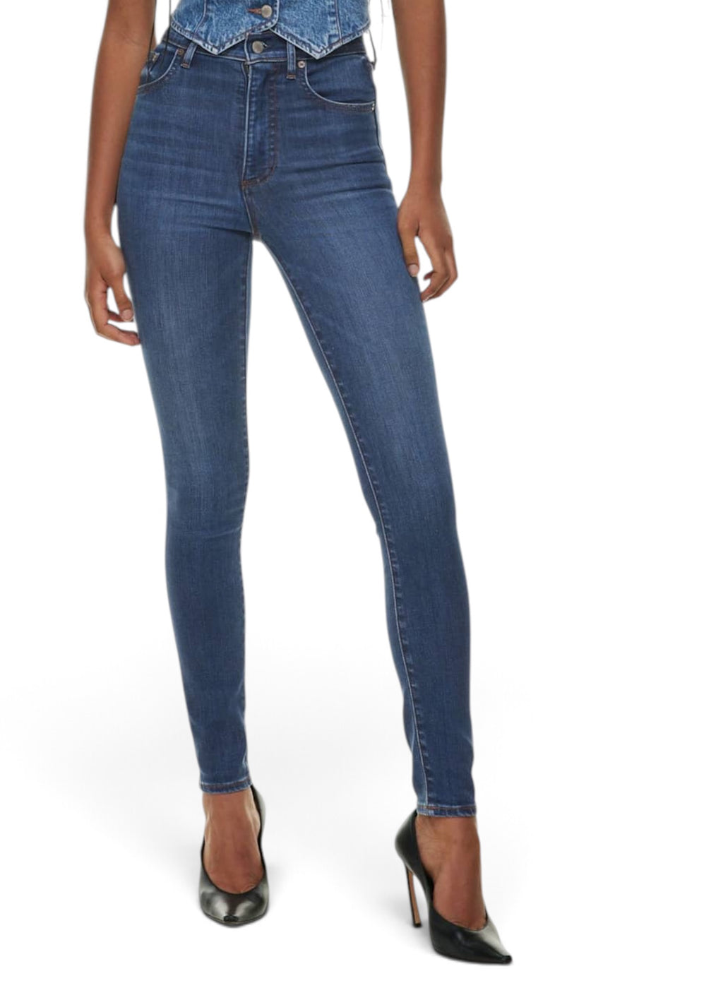 Denim Forum The Lola High Rise Skinny Blue Jean Size 30 30L