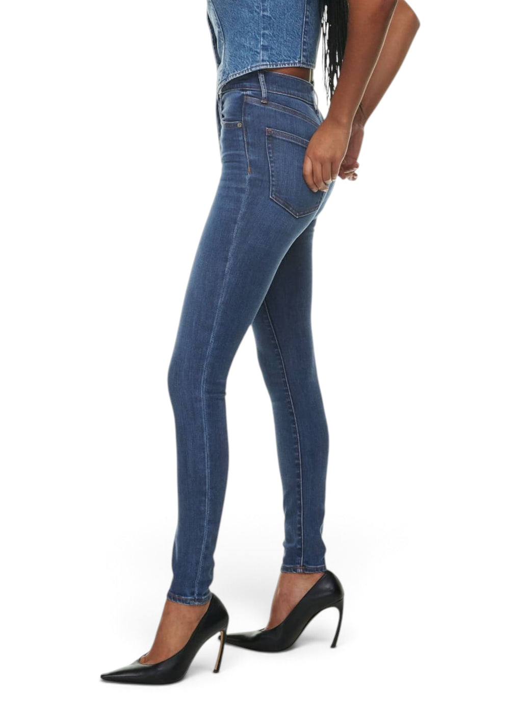 Denim Forum The Lola High Rise Skinny Blue Jean Size 30 30L