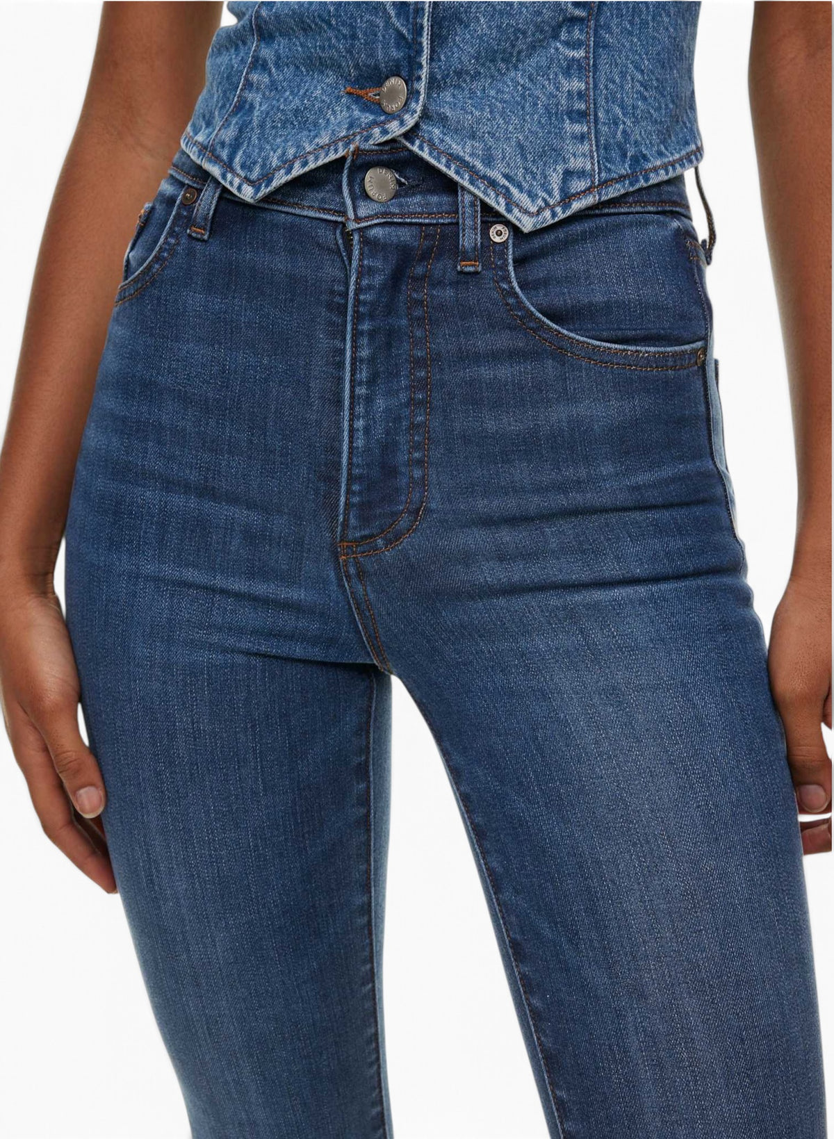 Denim Forum The Lola High Rise Skinny Blue Jean Size 30 30L