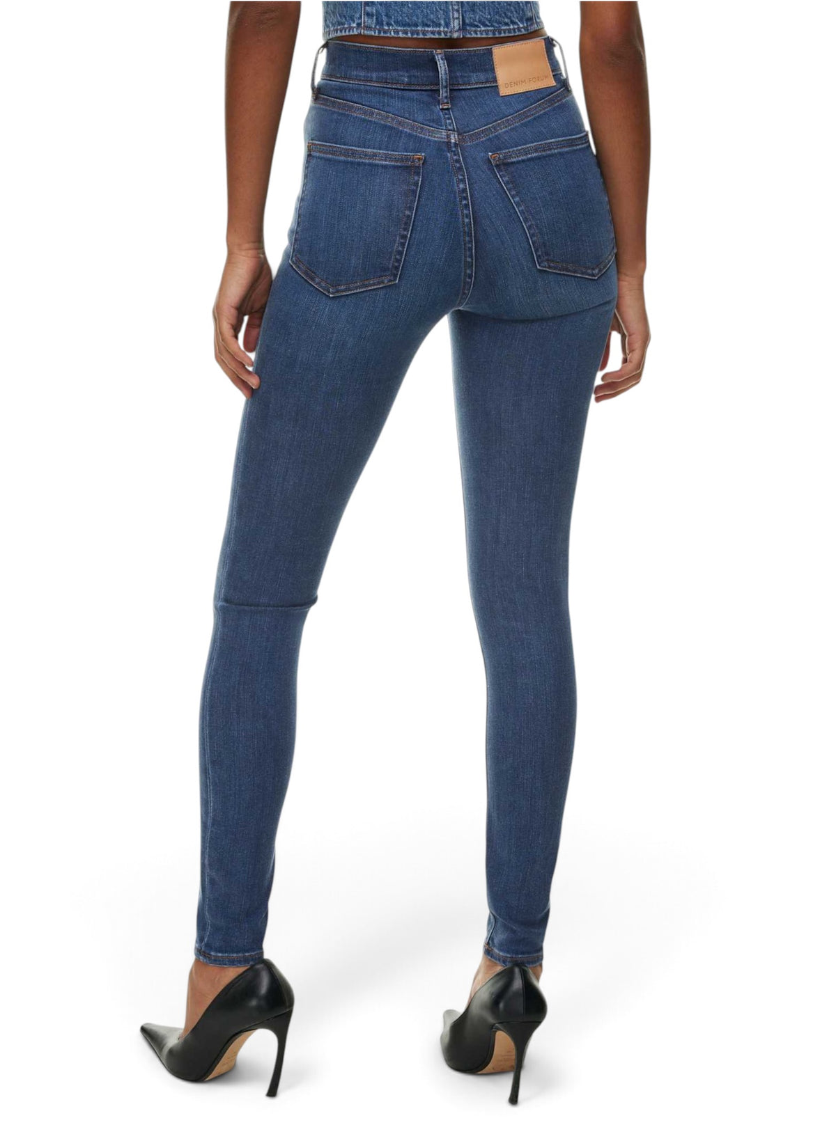 Denim Forum The Lola High Rise Skinny Blue Jean Size 30 30L