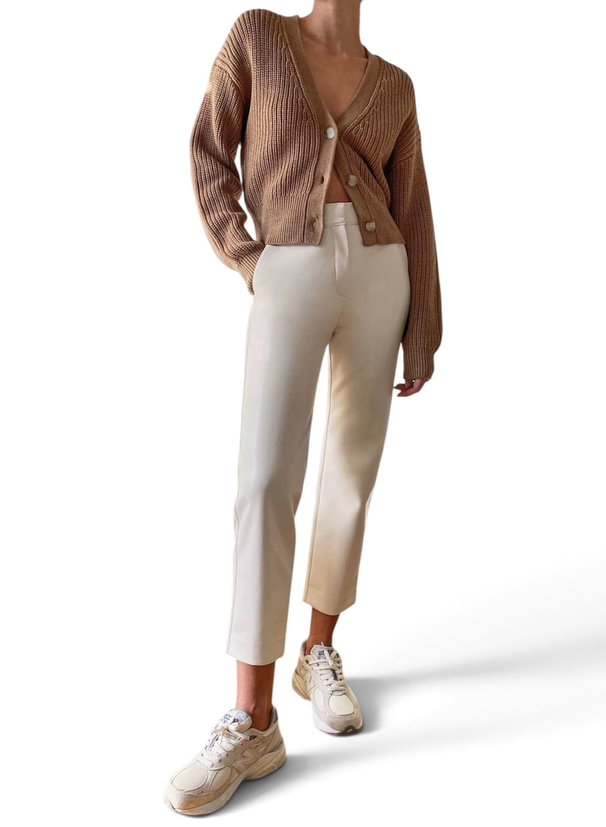Babaton Women’s Canberra Merino Wool Cardigan Brown Size XS
