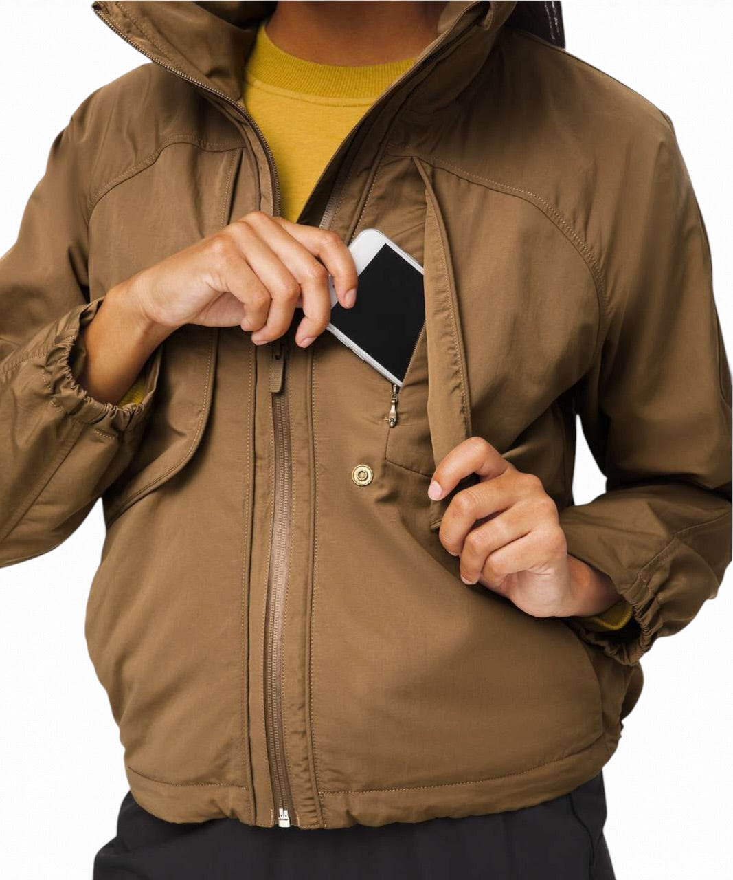 Lululemon Always Effortless Jacket Frontier Brown Windbreaker Size 4
