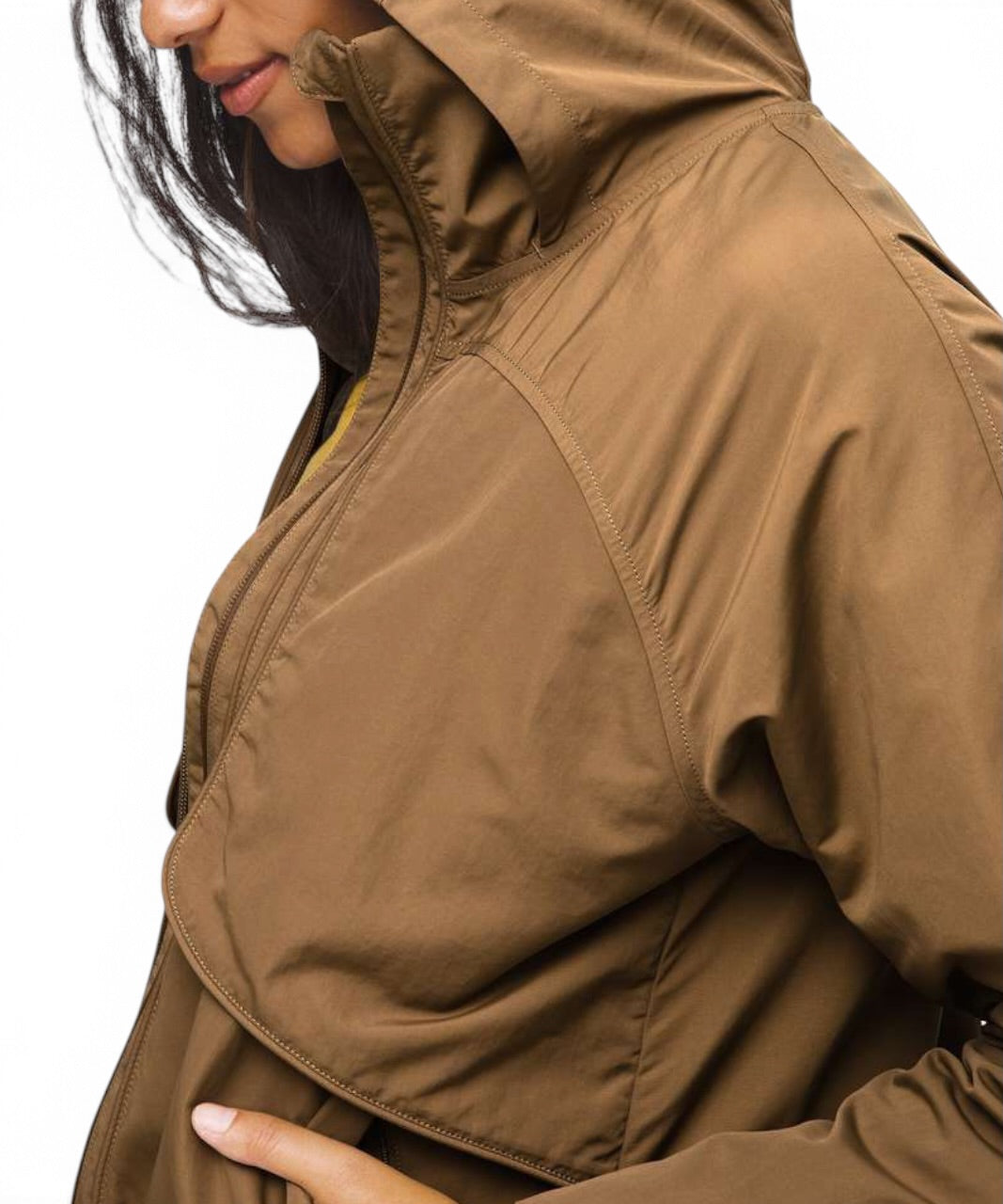 Lululemon Always Effortless Jacket Frontier Brown Windbreaker Size 4