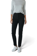 St. John Caviar Black Knit Slim Straight Ankle Pants Size 6