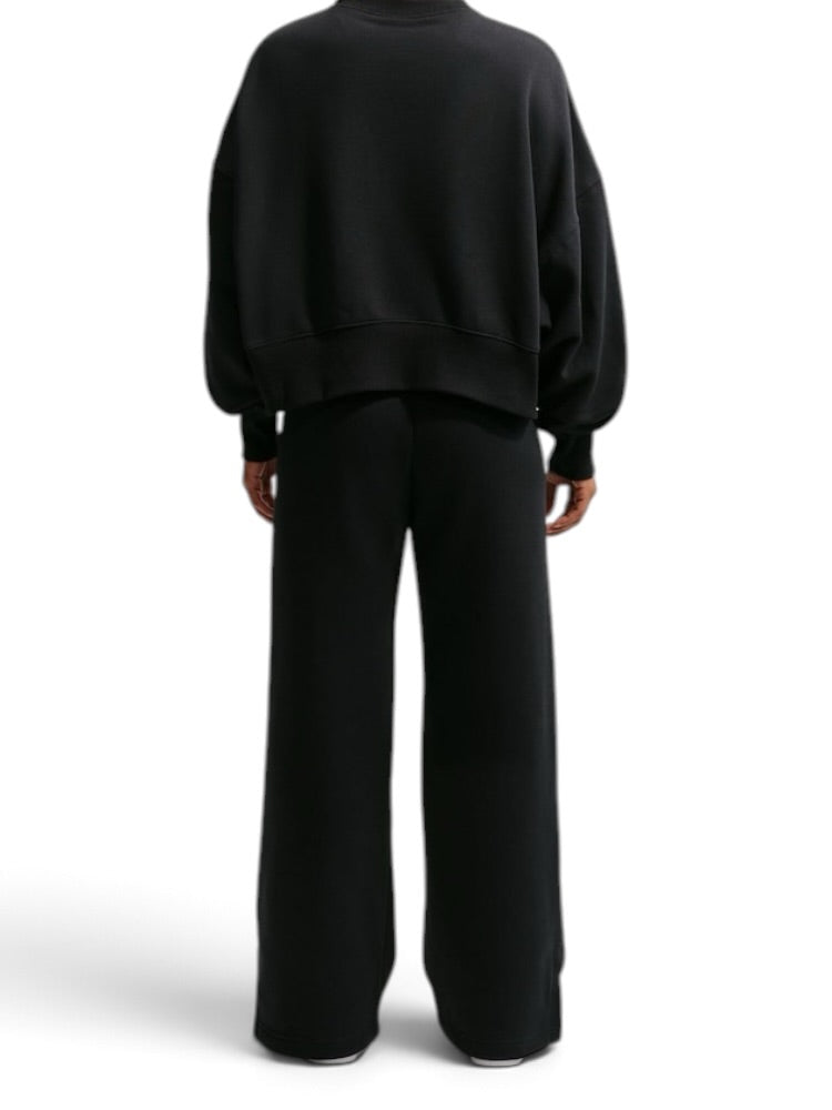 Nike Phoenix Fleece High Waisted Wide Leg Sweatpants Black Women’s Small