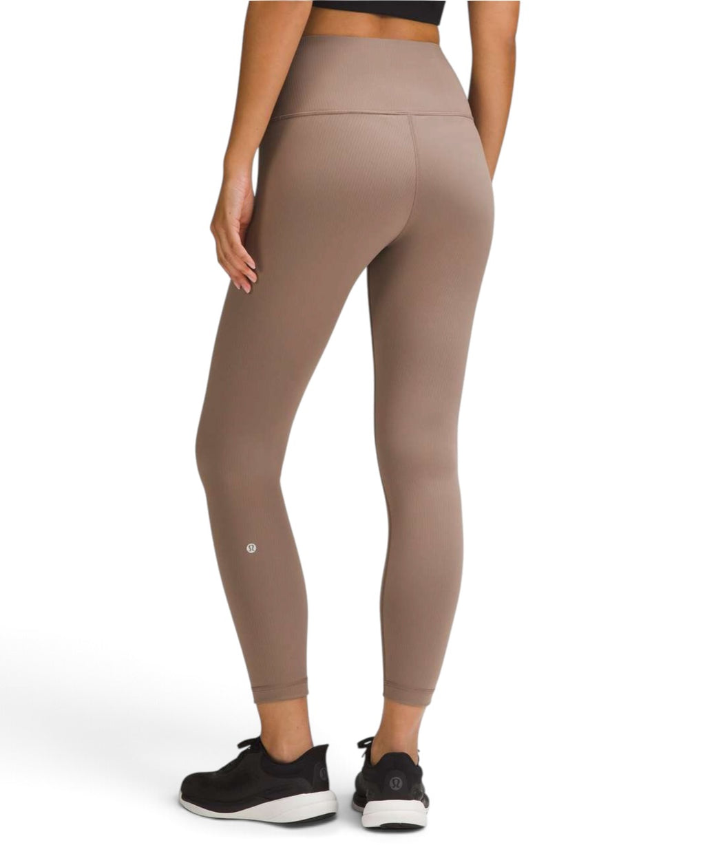 Lululemon Taupe Ribbed High-Rise Leggings Size 6