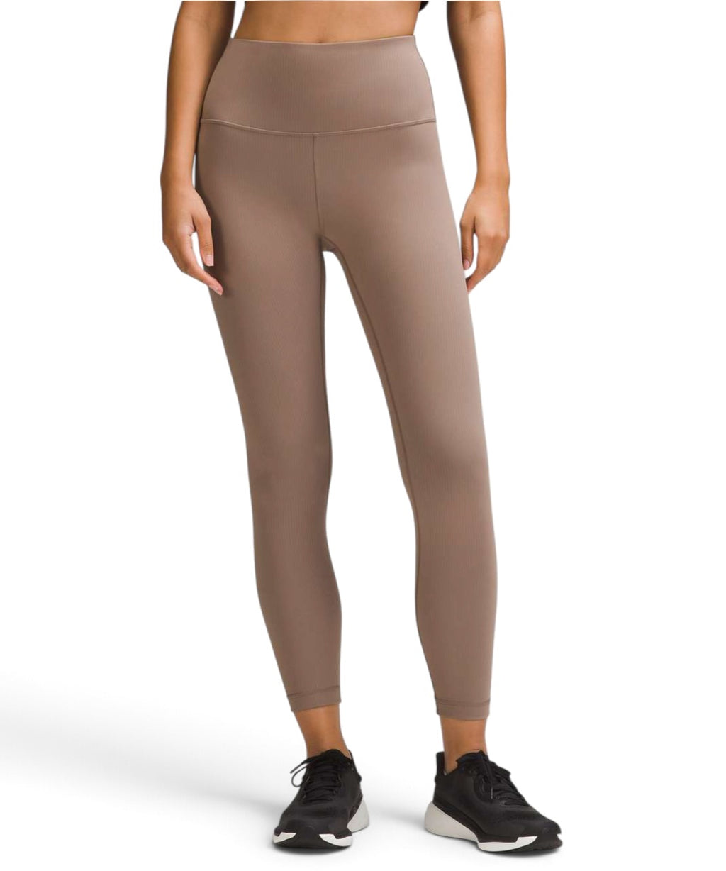 Lululemon Taupe Ribbed High-Rise Leggings Size 6
