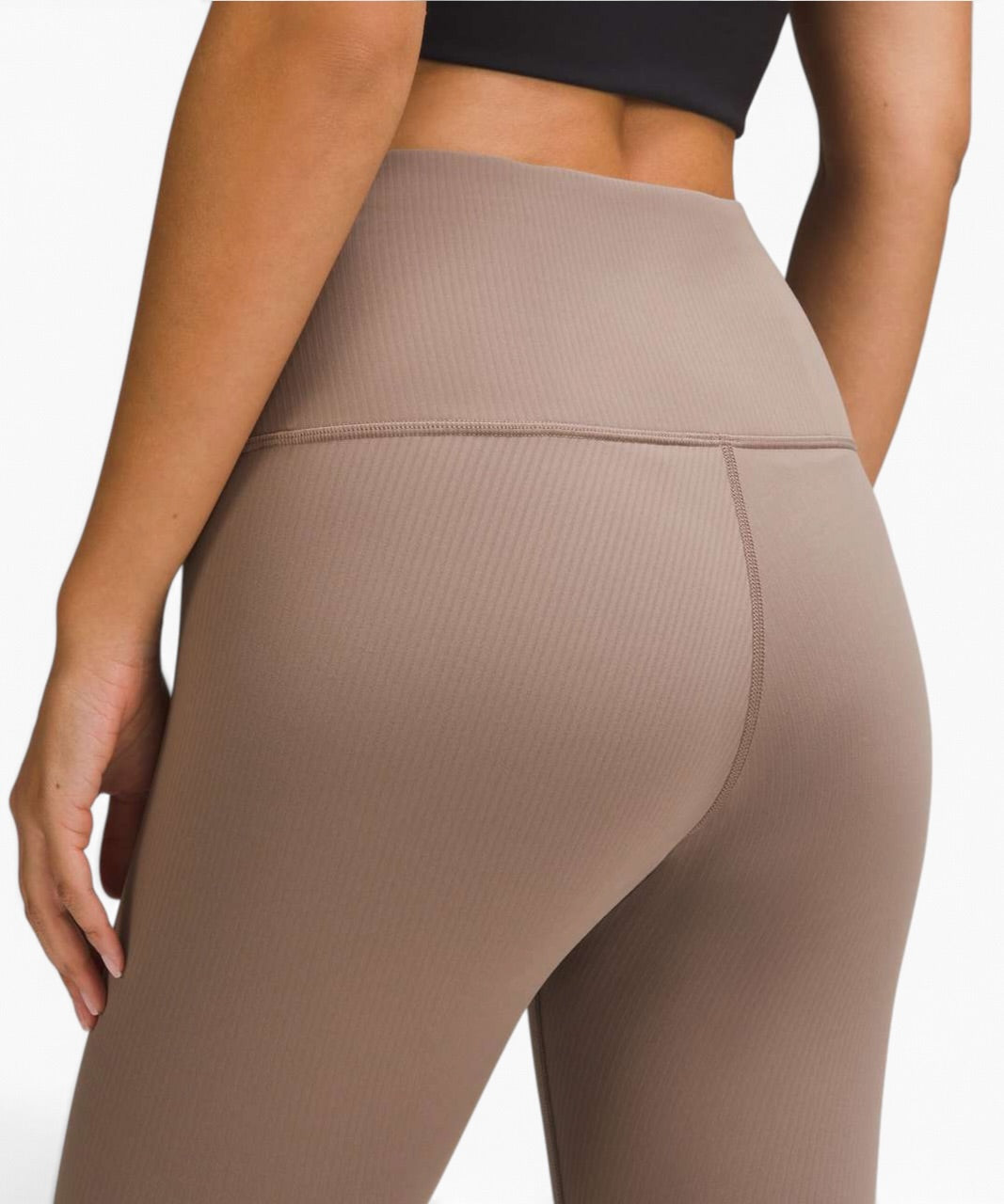 Lululemon Taupe Ribbed High-Rise Leggings Size 6