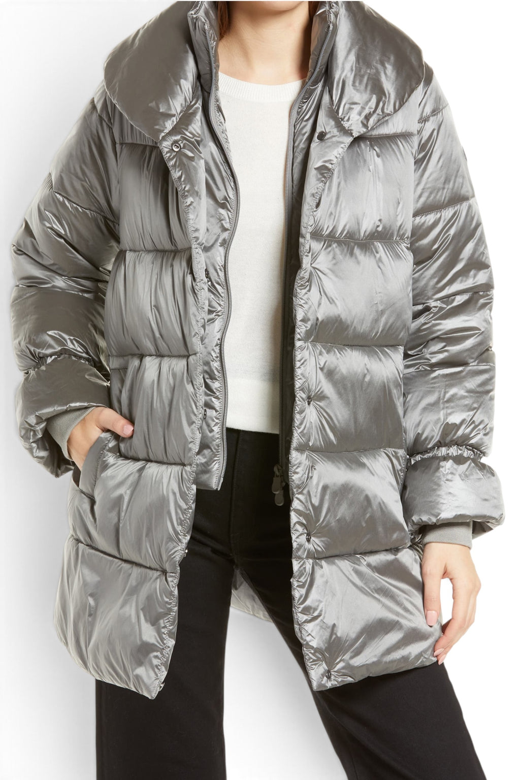Save The Duck Taupe Ultra-Light Puffer Jacket Extra Small