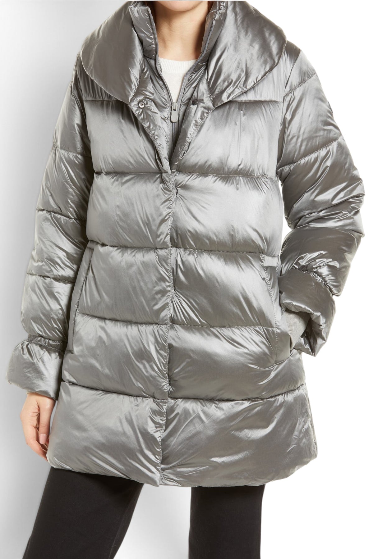 Save The Duck Taupe Ultra-Light Puffer Jacket Extra Small