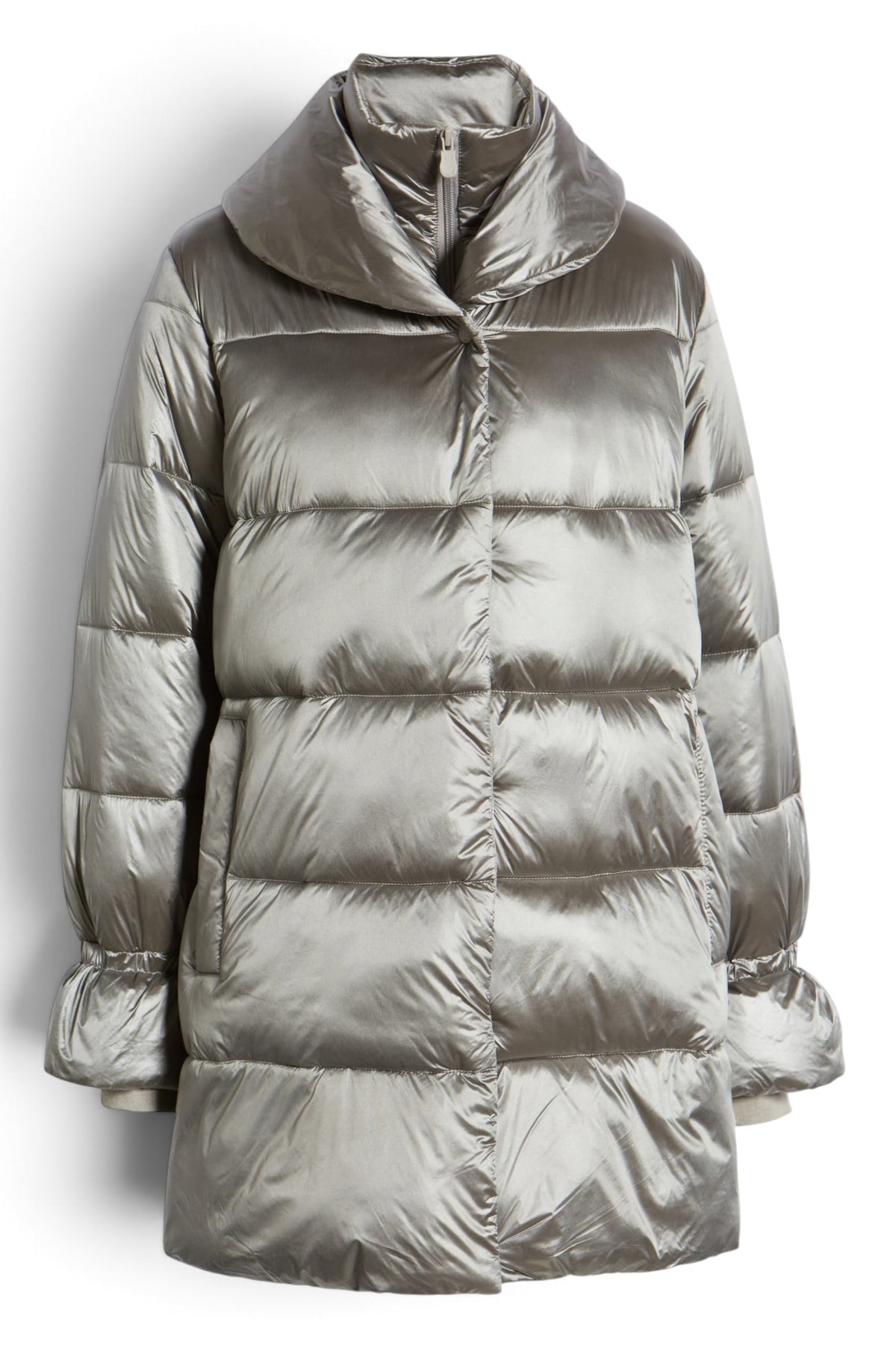 Save The Duck Taupe Ultra-Light Puffer Jacket Extra Small