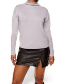 Wilfred Cyprie 100% Merino Wool Mockneck Sweater Grey XS