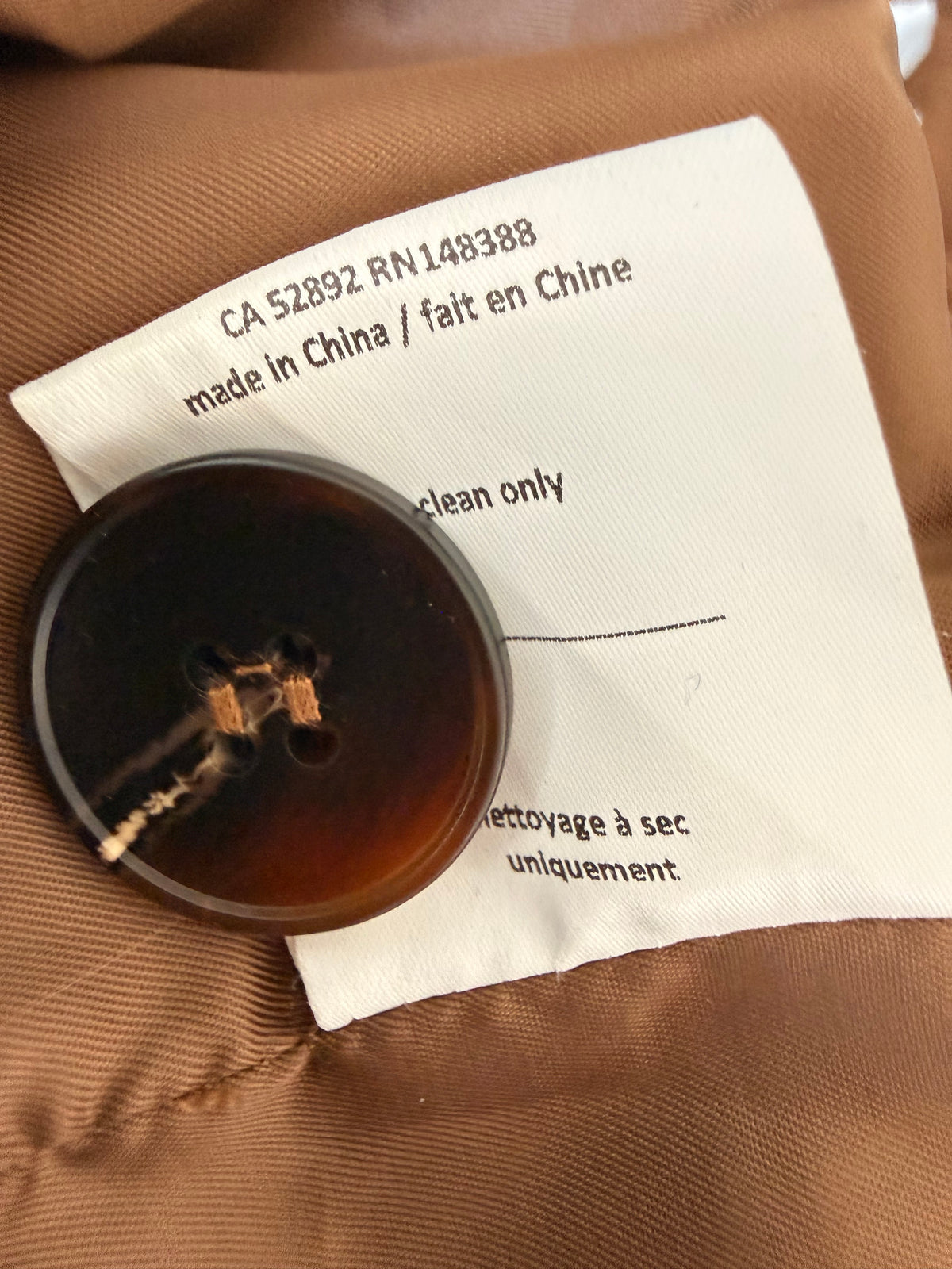 Oak + Fort Oversized Vegan Suede Blazer Brown Small