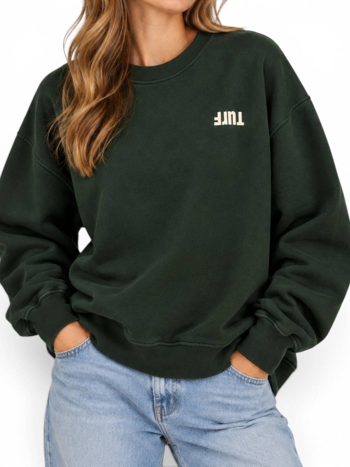 Colorful Standard Organic Cotton Crew Sweatshirt Unisex Green Medium