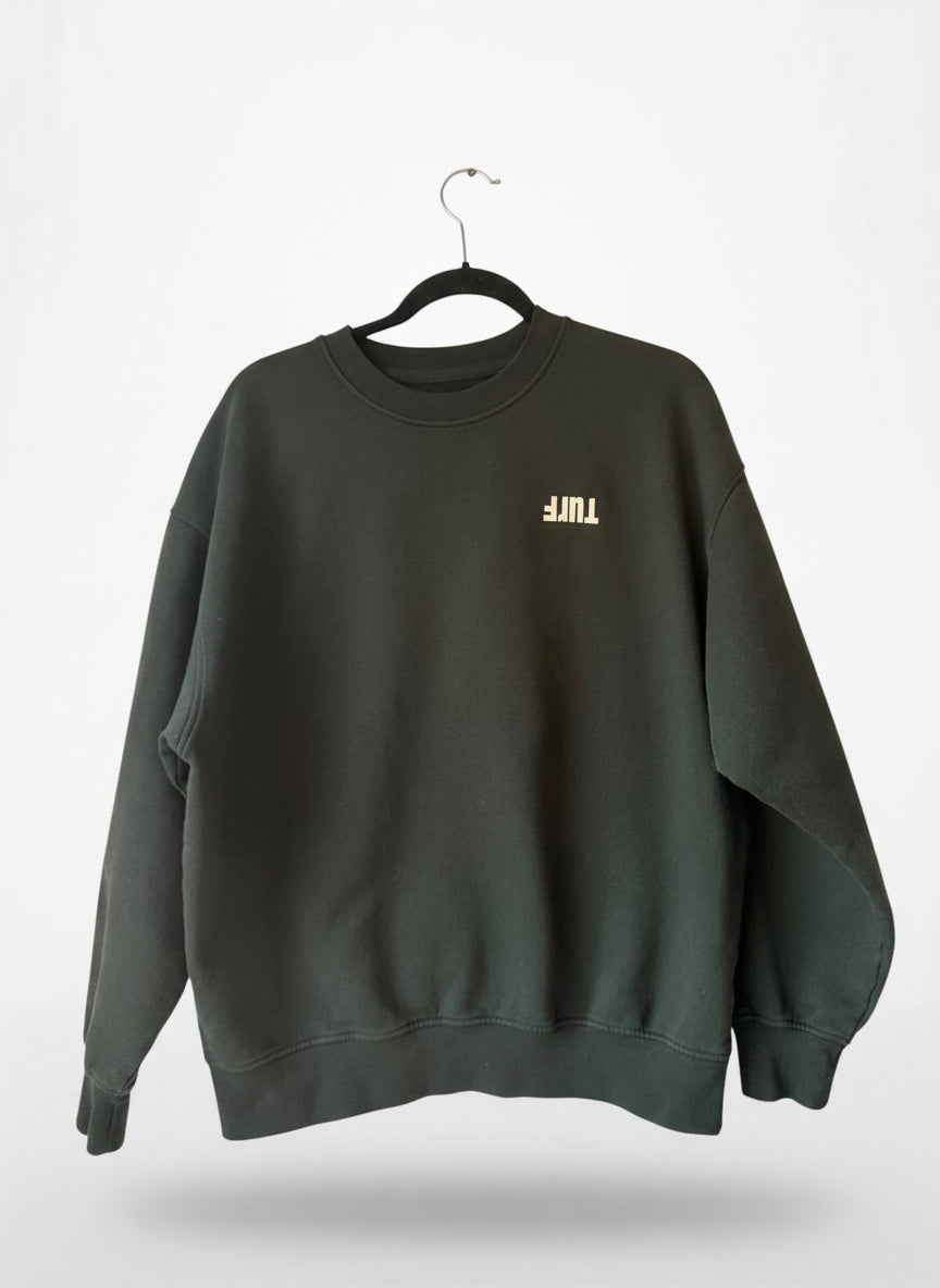 Lay-flat product shot of Colorful Standard Organic Cotton Crewneck Sweatshirt Forest Green Medium