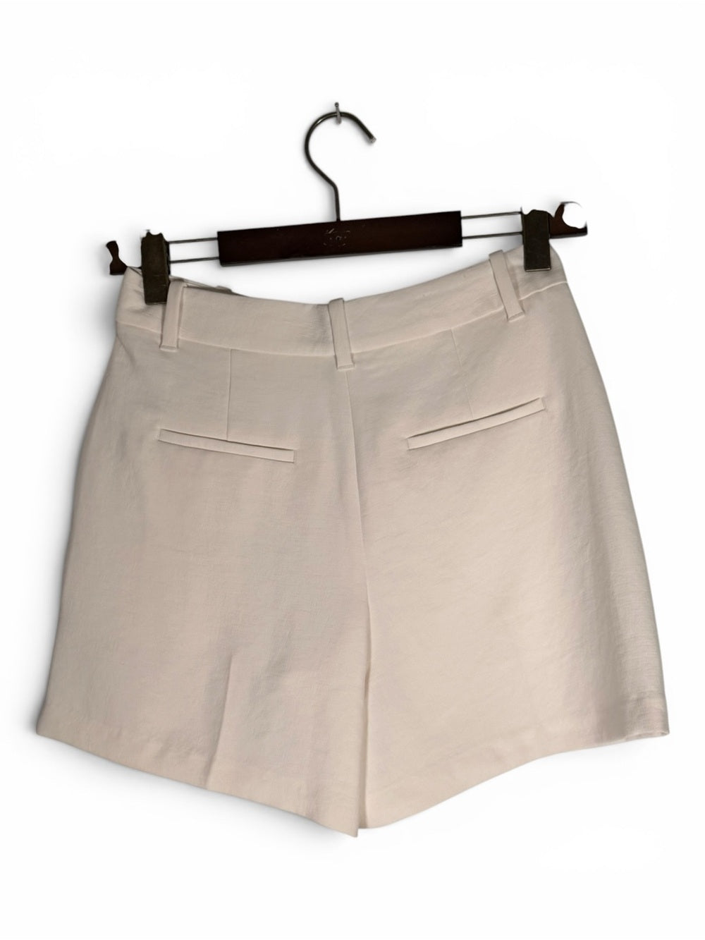 Aritzia The Effortless Mid-Thigh Shorts 6 Heather Matte Pearl Ivory High Rise - view 10