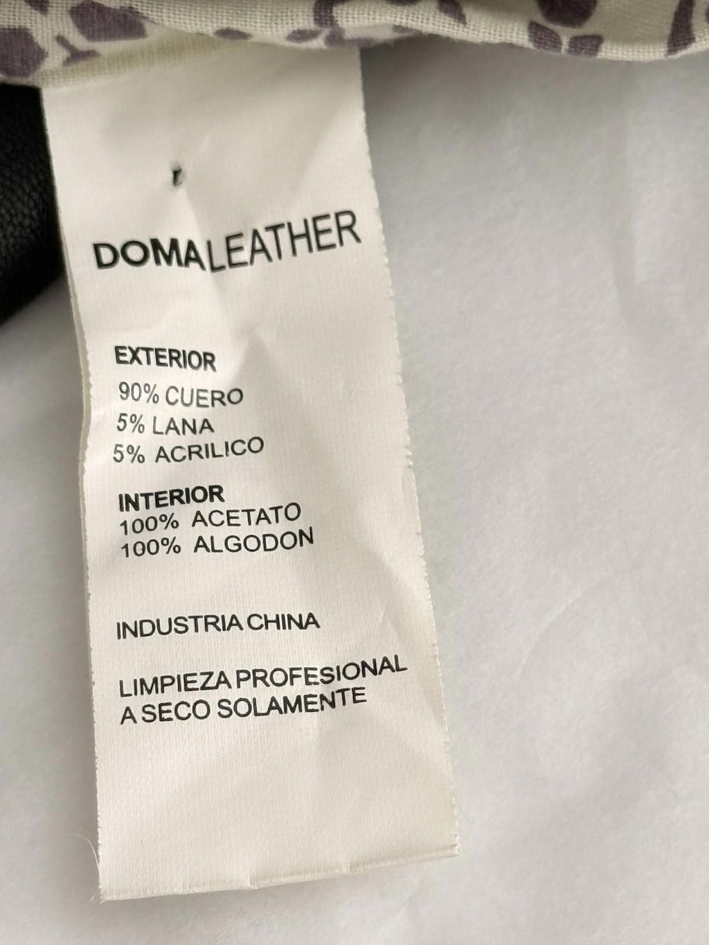 DOMA Aritzia Women’s Small Black Genuine Leather Bomber Jacket Exclusive Rare - view 4