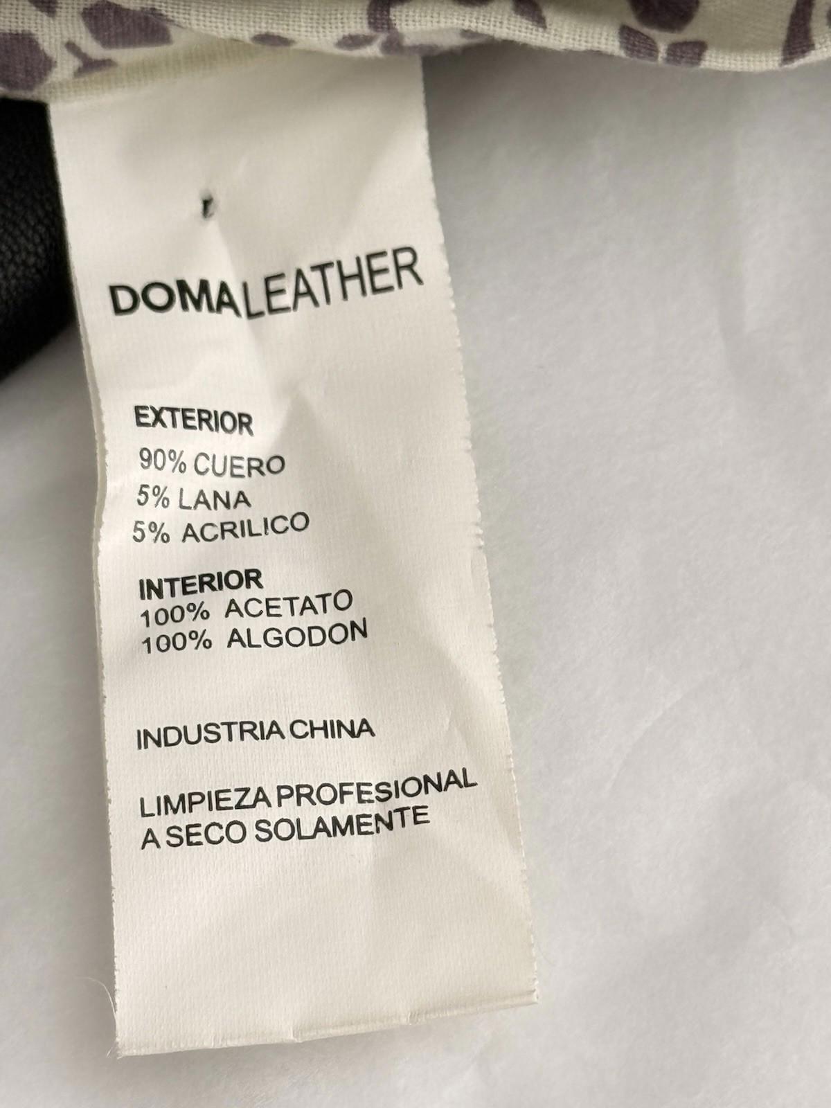DOMA Aritzia Women’s Small Black Genuine Leather Bomber Jacket Exclusive Rare - view 4