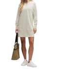 Lululemon Women’s Softstream Long Sleeve Half Zip Dress Bone Beige US 8 Medium