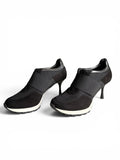 Sneex The Icon Black Hybrid Sneaker Heels Women's Size 9 Luxury Shoes NWOT