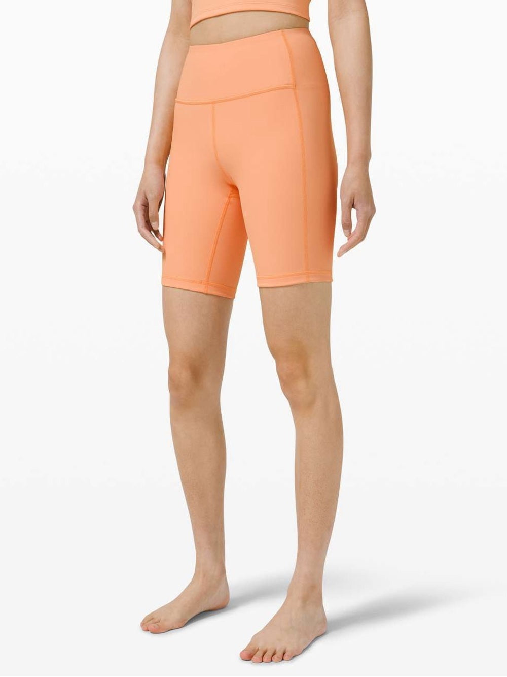Lululemon Ribbed Contoured High Rise Shorts Malibu Peach Size 4 - view 4