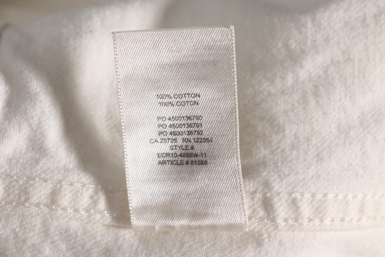 Denim Forum Ali Jacket Women’s Size XXS Bone White Organic Cotton Aritzia Coat - view 8