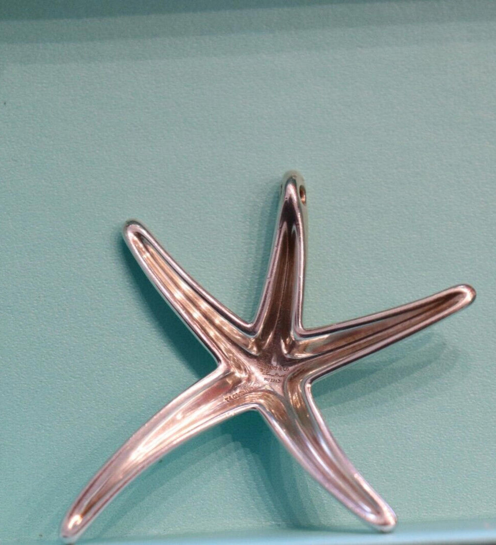 Tiffany & Co. x Elsa Peretti Women's Silver Starfish Pendant 925 1993 Vintage - view 6