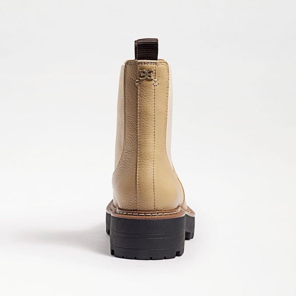 Sam Edelman Laguna Chelsea Boots Women US 7 Beige Sesame Leather Lug Sole Ankle - view 4