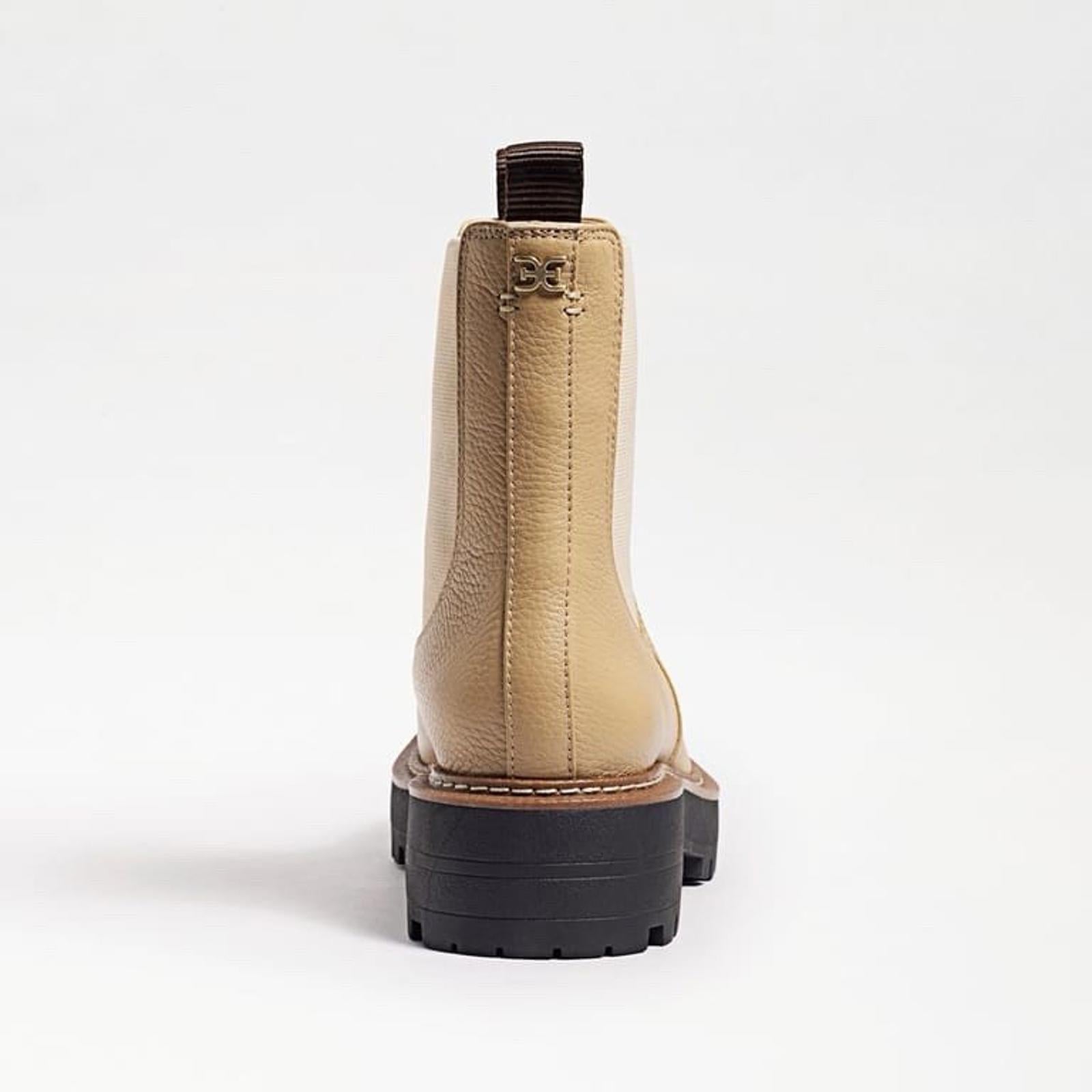 Sam Edelman Laguna Chelsea Boots Women US 7 Beige Sesame Leather Lug Sole Ankle - view 4