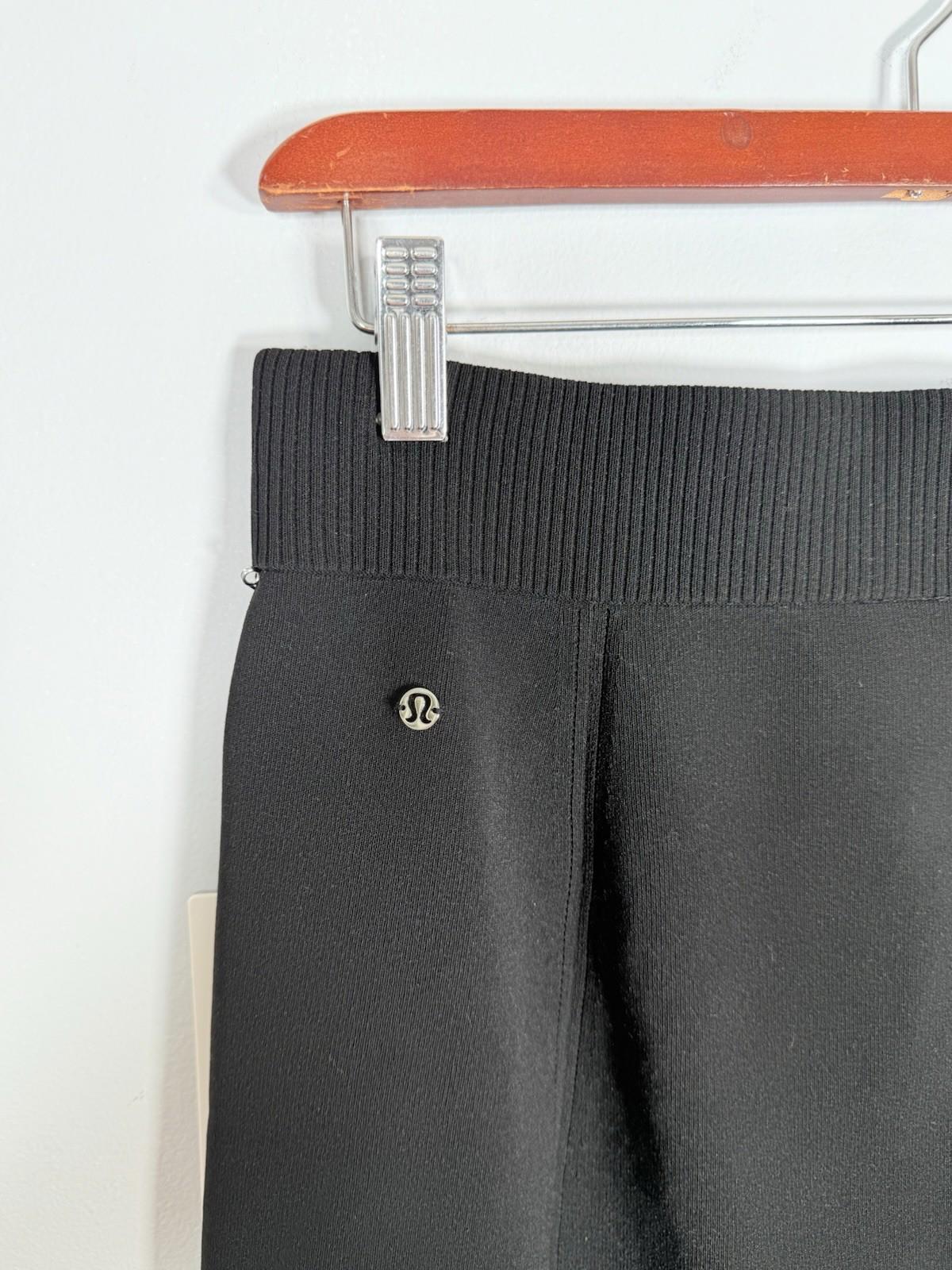 Lululemon Ribbed-Knit Mini Skirt Black NWT Size Small High Rise Stretch Casual - view 10