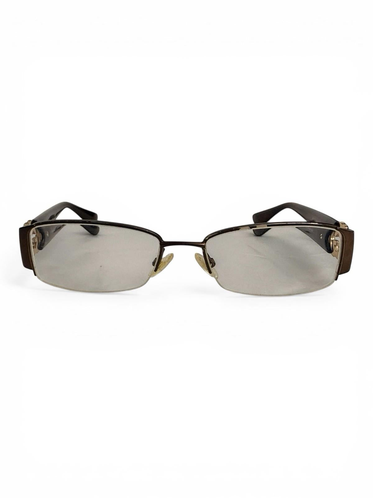 Gucci GG 2844 NVX Eyeglasses Brown Tortoise Gold Logo Half Rim Frames 51 17 135 - view 6
