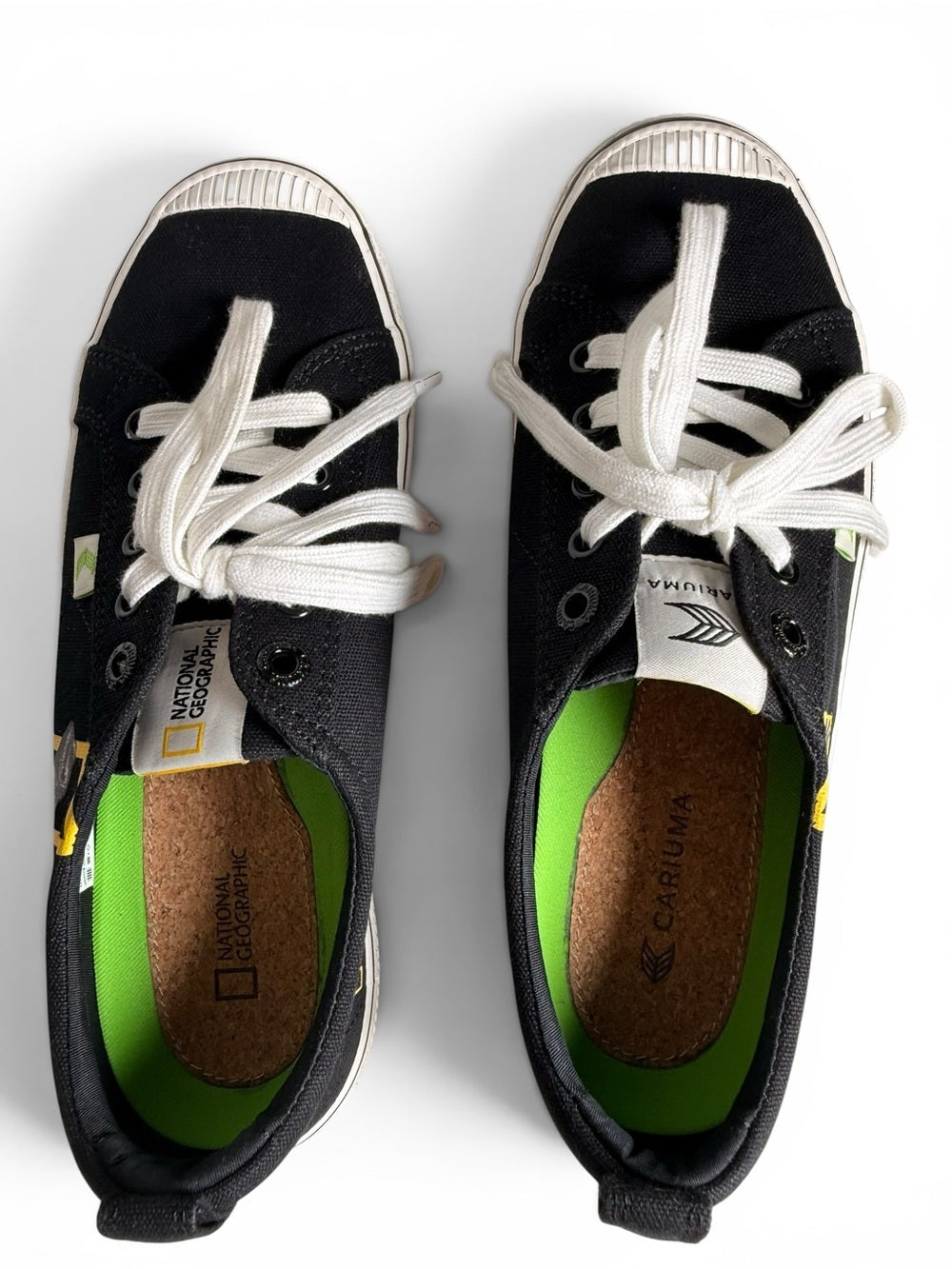 Cariuma x National Geographic OCA Low Black Canvas Sneakers Women's 8.5 Shoes - view 7