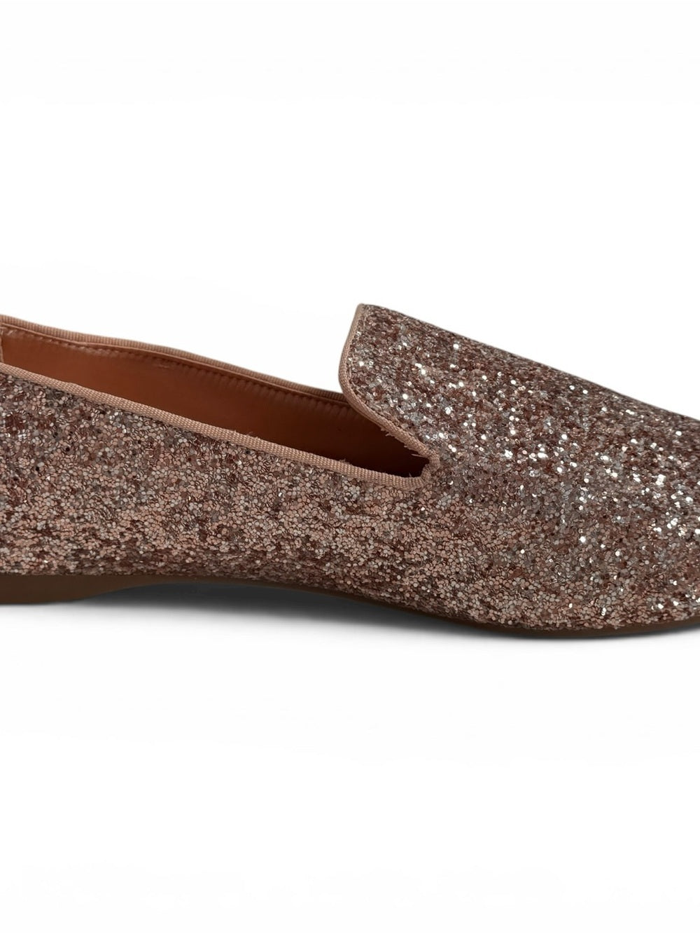 Birdies Starling Glitter Loafers Rose Gold Women's Size 9 Flats Slipper Shoes - view 2