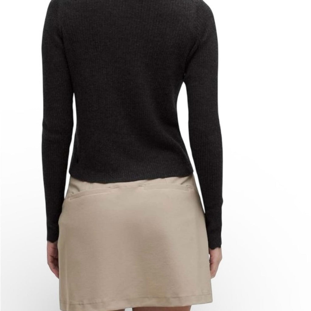 Lululemon Cashmere Cardigan Heathered Core Black Button Rib Knit Sweater Small - view 5