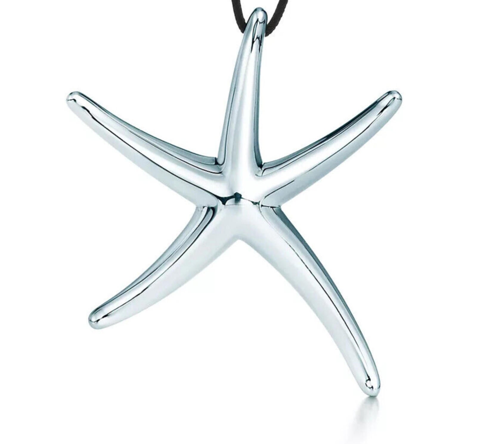 Tiffany & Co. x Elsa Peretti Women's Silver Starfish Pendant 925 1993 Vintage - view 2