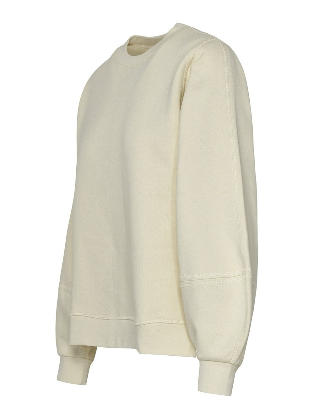 GANNI Software IV Organic Cotton Sweatshirt Cream Size Medium Women’s Sweater - view 5