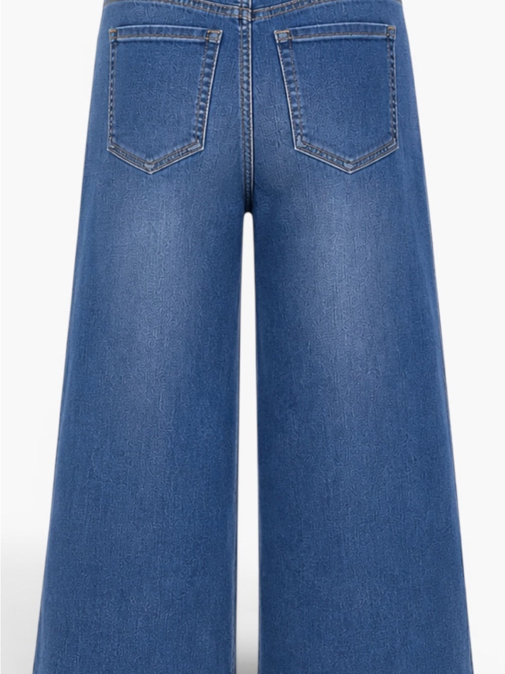 Spanx Petite Wide Leg Jeans Women's M Medium Vintage Indigo Pull-On High Rise - view 5