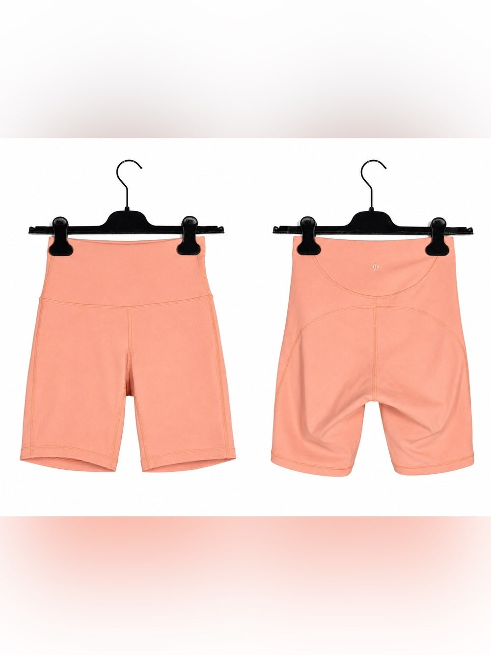 Lululemon Ribbed Contoured High Rise Shorts Malibu Peach Size 4 - view 8