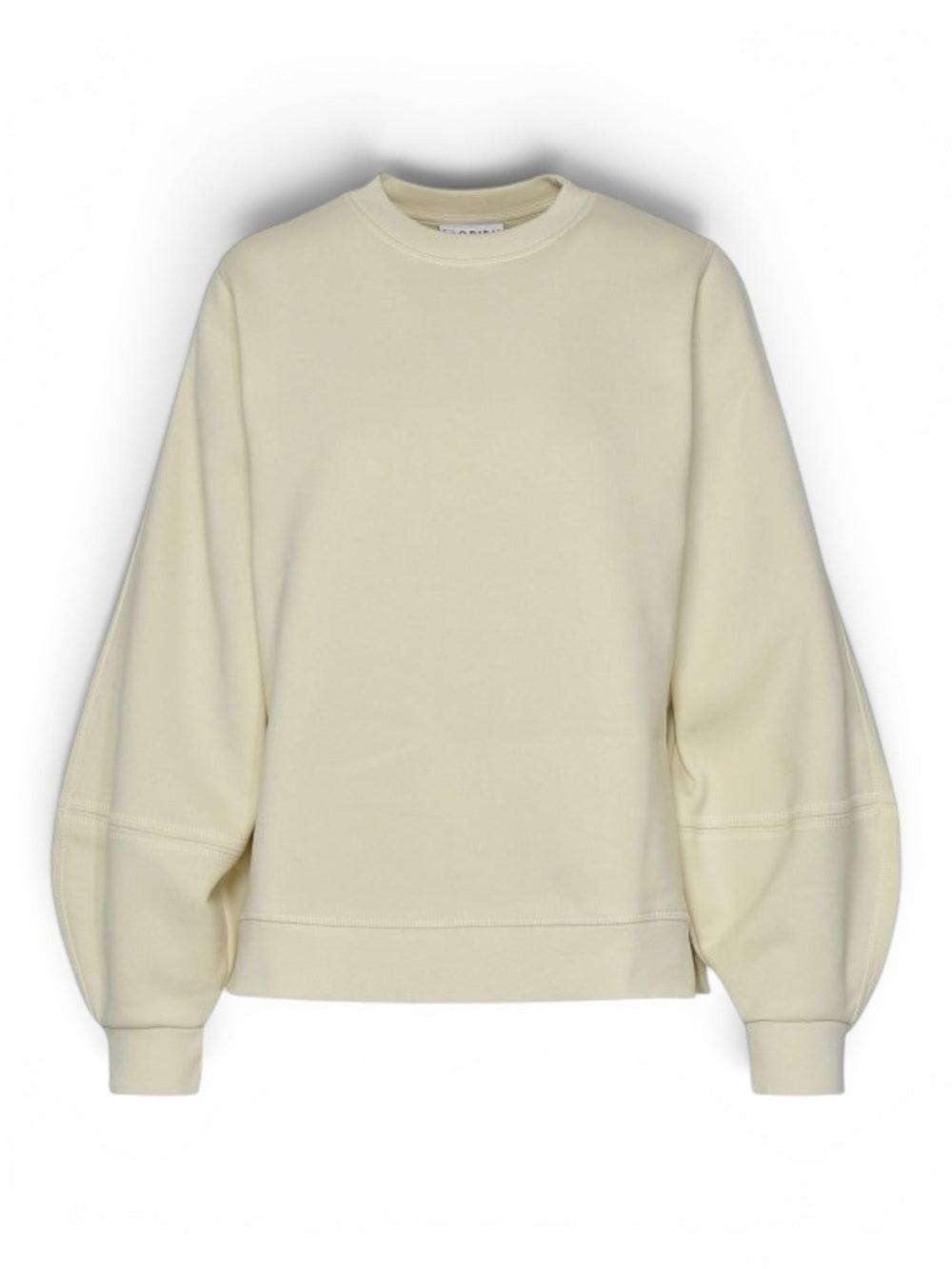 GANNI Software IV Organic Cotton Sweatshirt Cream Size Medium Women’s Sweater - view 4