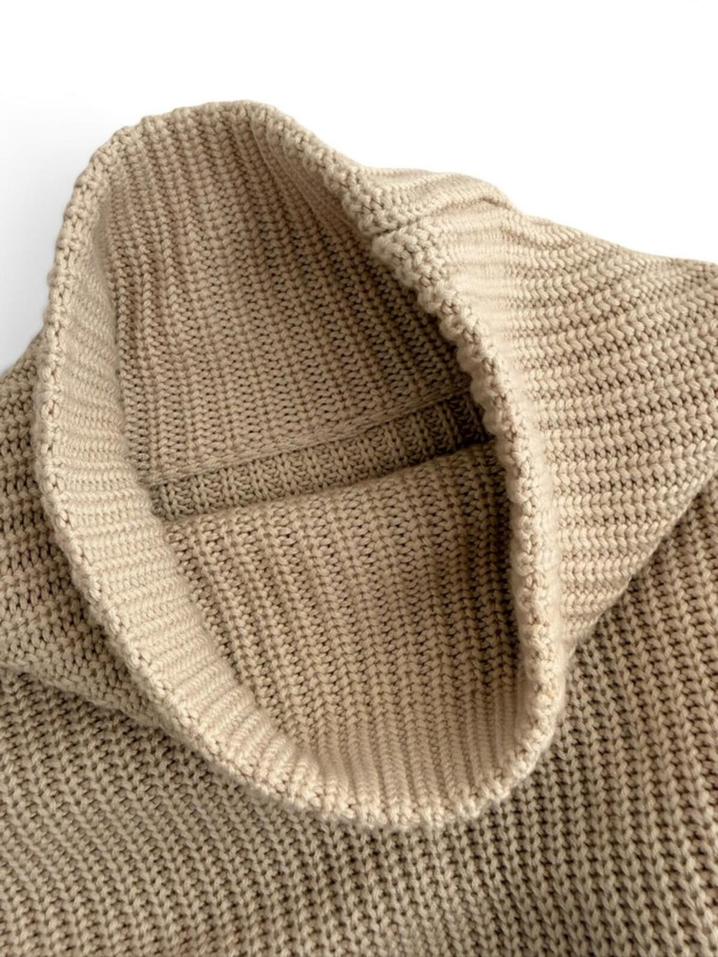 Lululemon Ribbed Turtleneck Sweater Cashlu Knit Cream Relaxed Fit - view 7