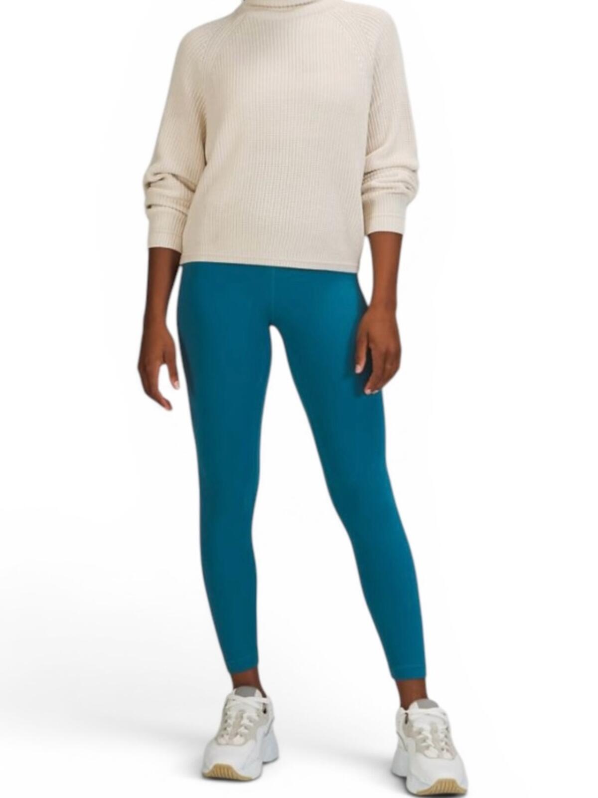 Lululemon Ribbed Turtleneck Sweater Cashlu Knit Cream Relaxed Fit - view 3