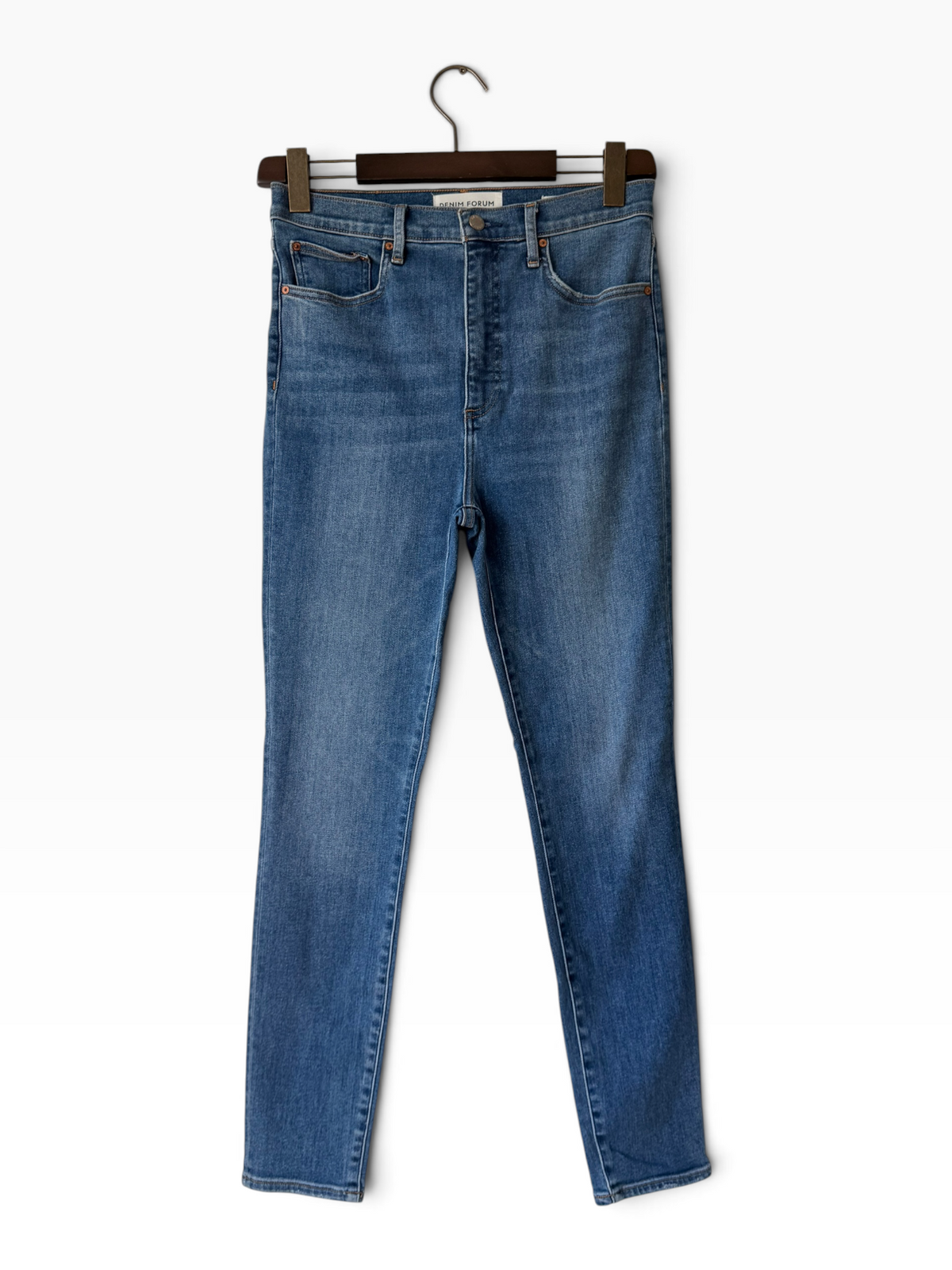 Denim Forum Lola High Rise Skinny Jean Mid Blue 30 - IMG_6381