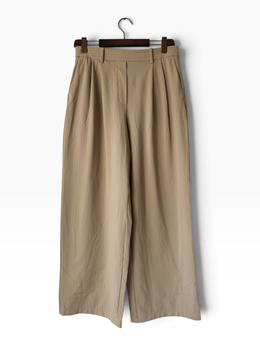 Lululemon Pinstripe Wide-Leg Trouser Khaki L - IMG_6397