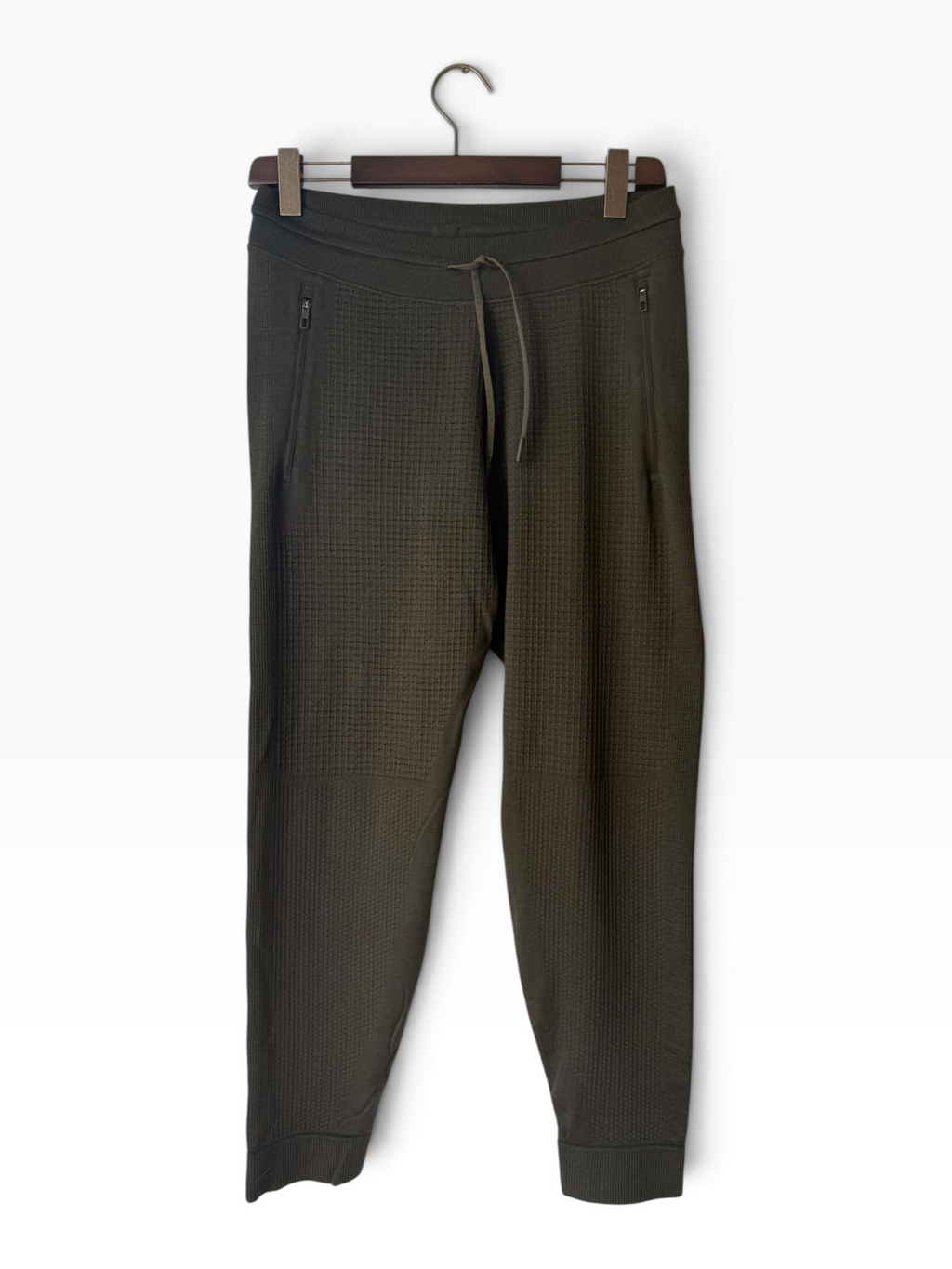 Lululemon Men's Textured Knit Jogger Olive L - IMG_6296