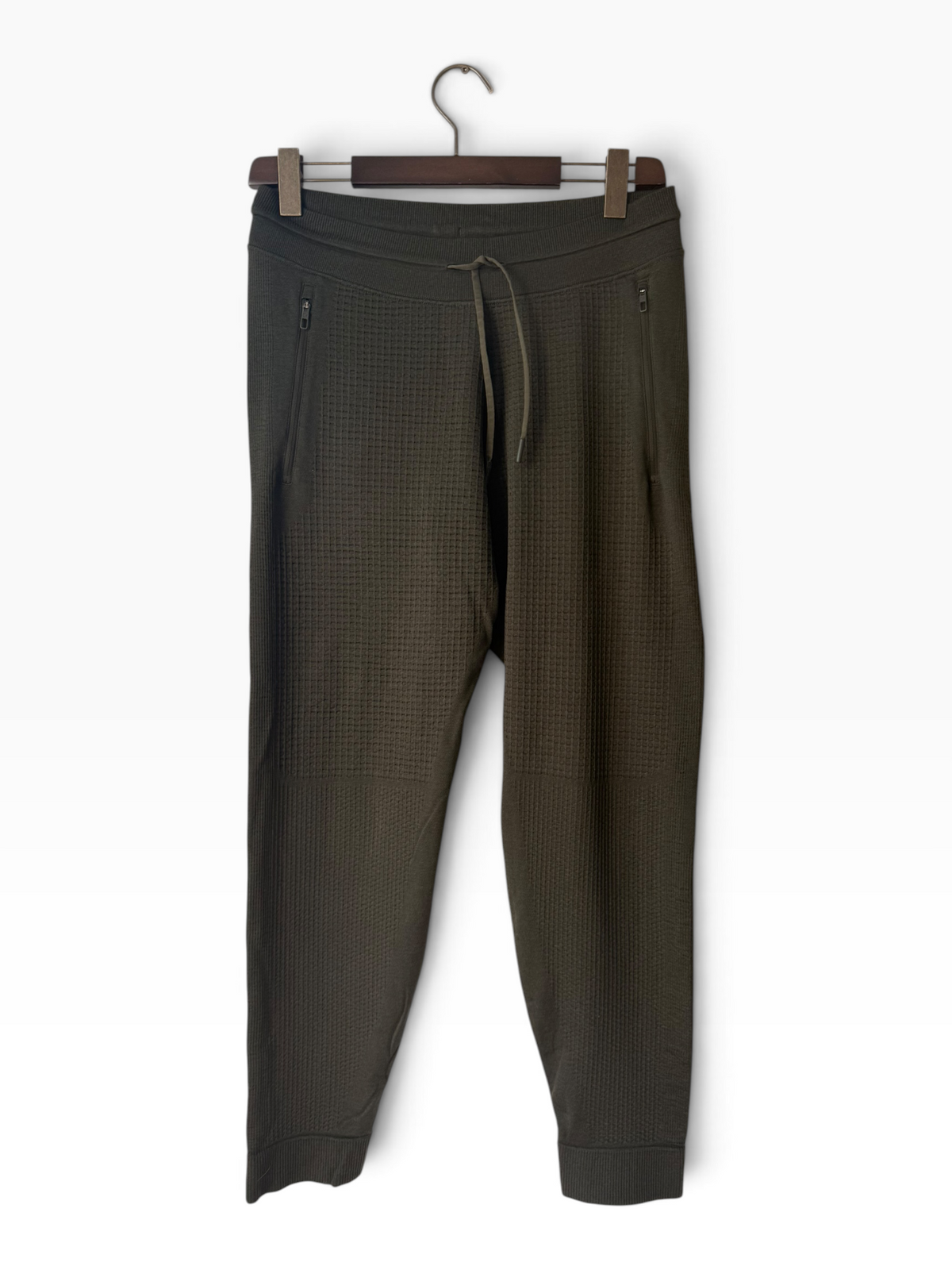 Lululemon Men's Textured Knit Jogger Olive L - IMG_6296