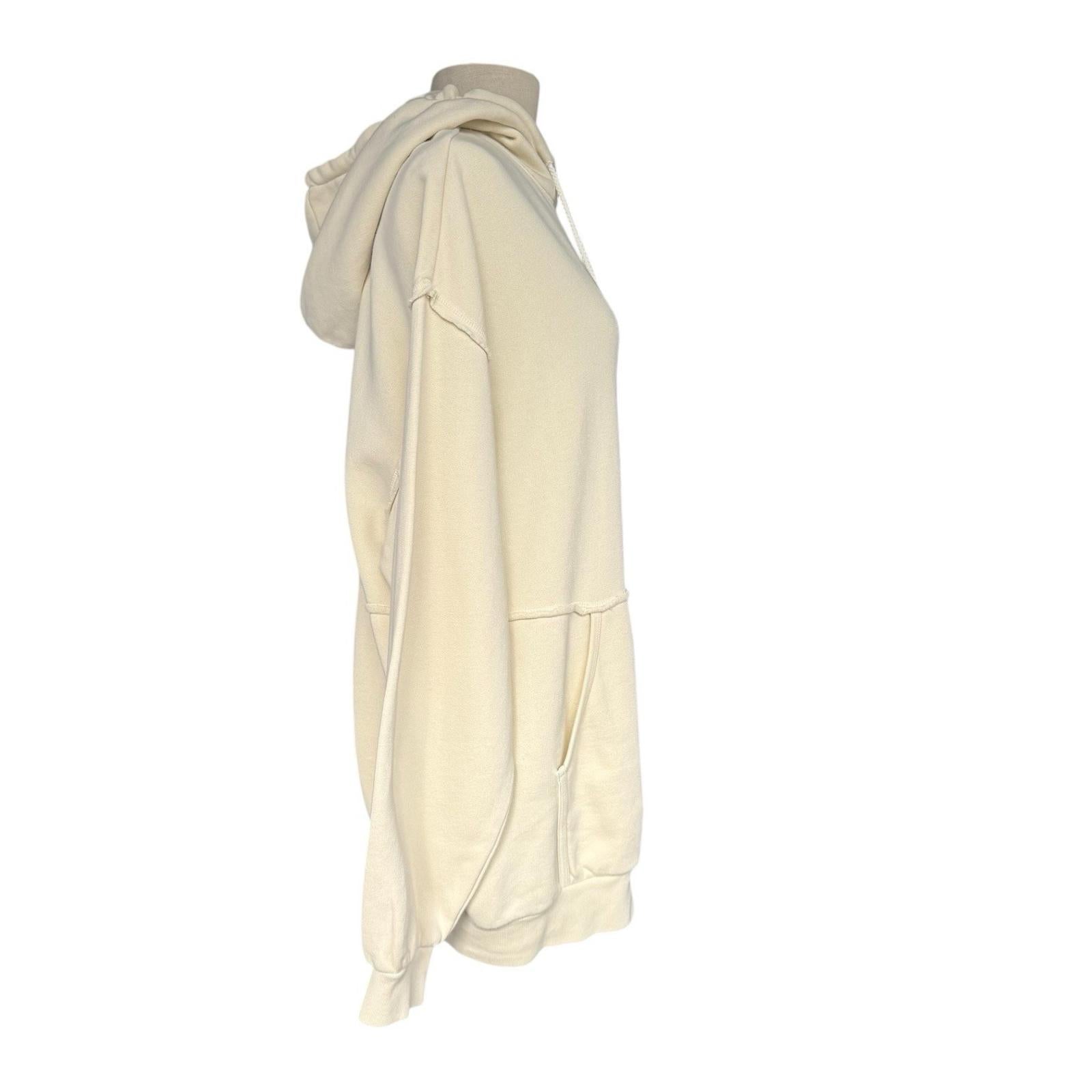 The Upside Dana Hoodie Women Small Natural Ivory Organic Cotton Oversize Sweater - view 8