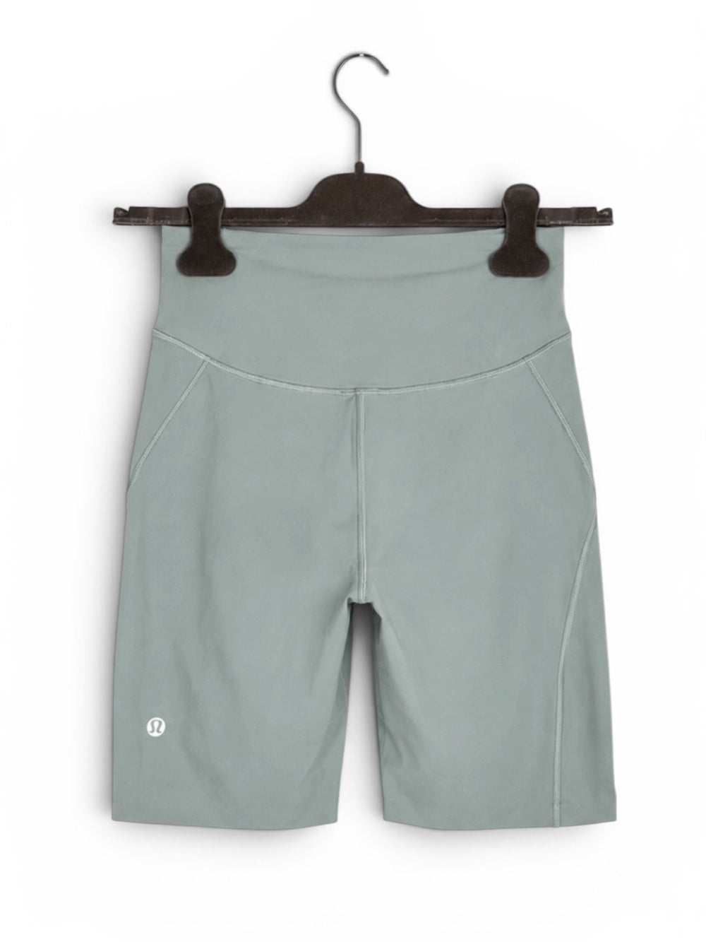 Lululemon High Rise 10" Biker Shorts Sage Green Size 4 Yoga Athletic Women’s - view 2